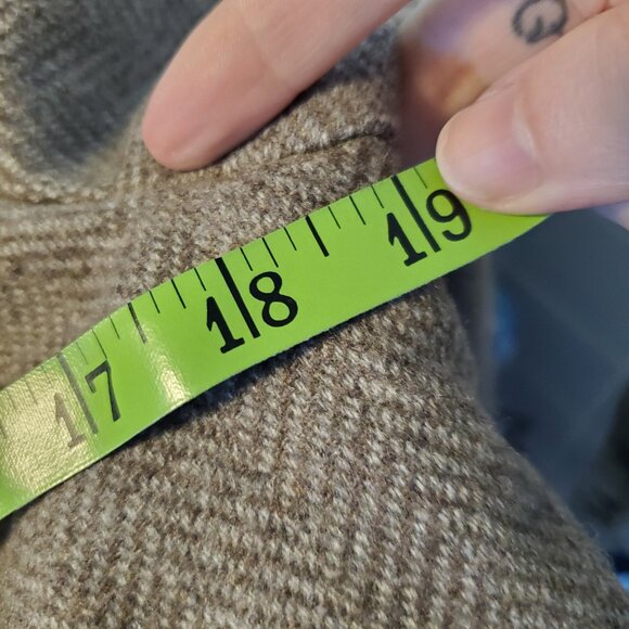 Banana Republic Tumblrcore 2010s Taupe Floral Trim Blazer Jacket Wool Blend - Picture 4 of 14